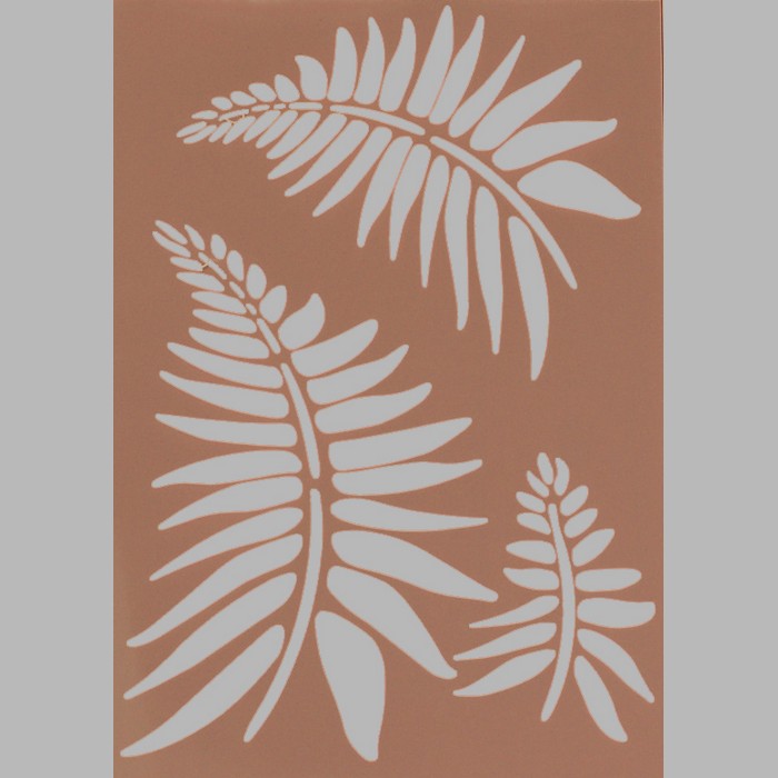 fern transparent 15 x 21 cm washable